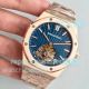 Swiss Clone Audemars Piguet Royal Oak Tourbillon Watch Rose Gold Blue Dial (3)_th.jpg